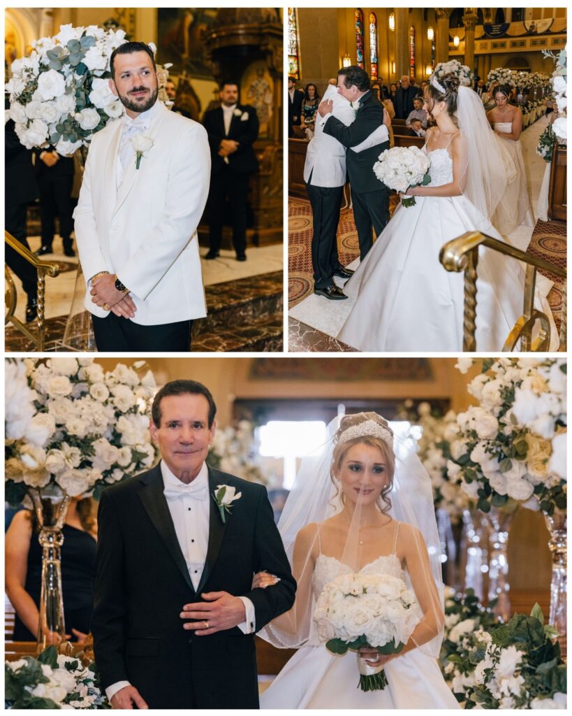 Greek Brides entrance at Assumption Greek Orthodox Church