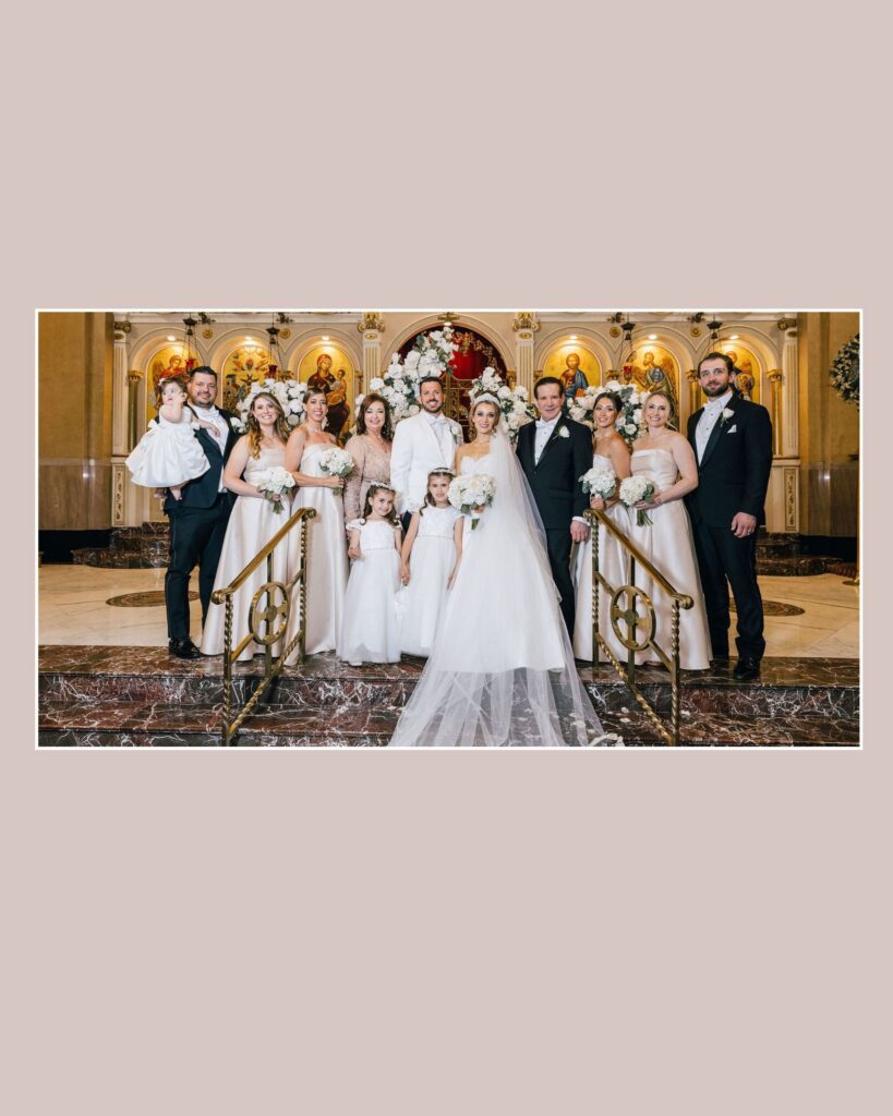Greek Orthodox Family Wedding Photo at Assumption Greek Orthodox Church