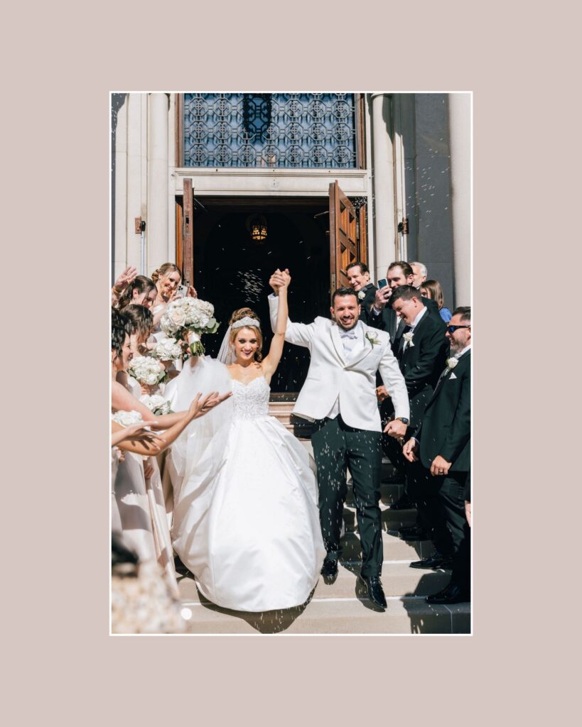 Greek Orthodox Wedding Exit from Assumption Greek Orthodox Church