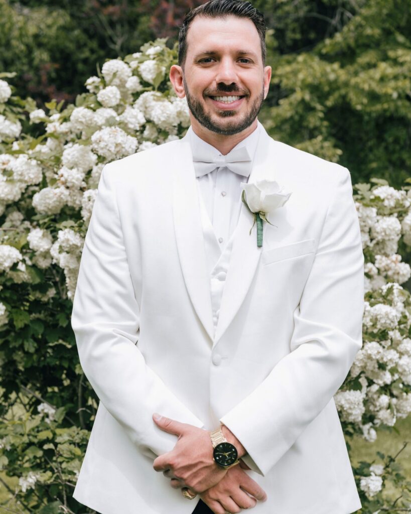 Greek Groom getting ready photo